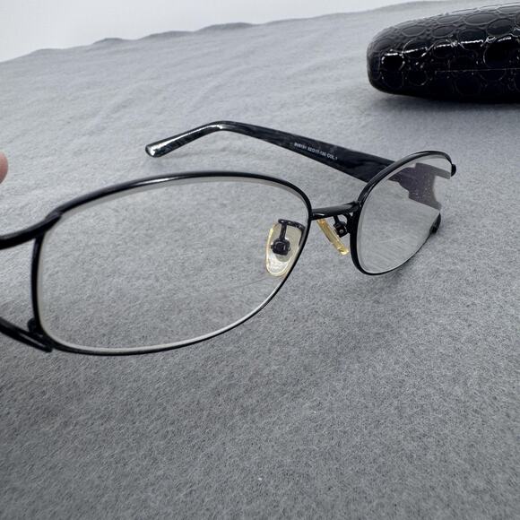 Bvlgari BV6131 Eyeglasses Frame 52-17-135 Black Oval Made in Italy COL.1 Case - Picture 6 of 9